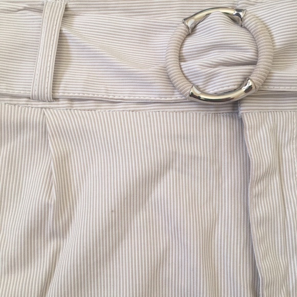 rafaella PETITE Beige and White Striped Skirt, 12P - Picture 7 of 9